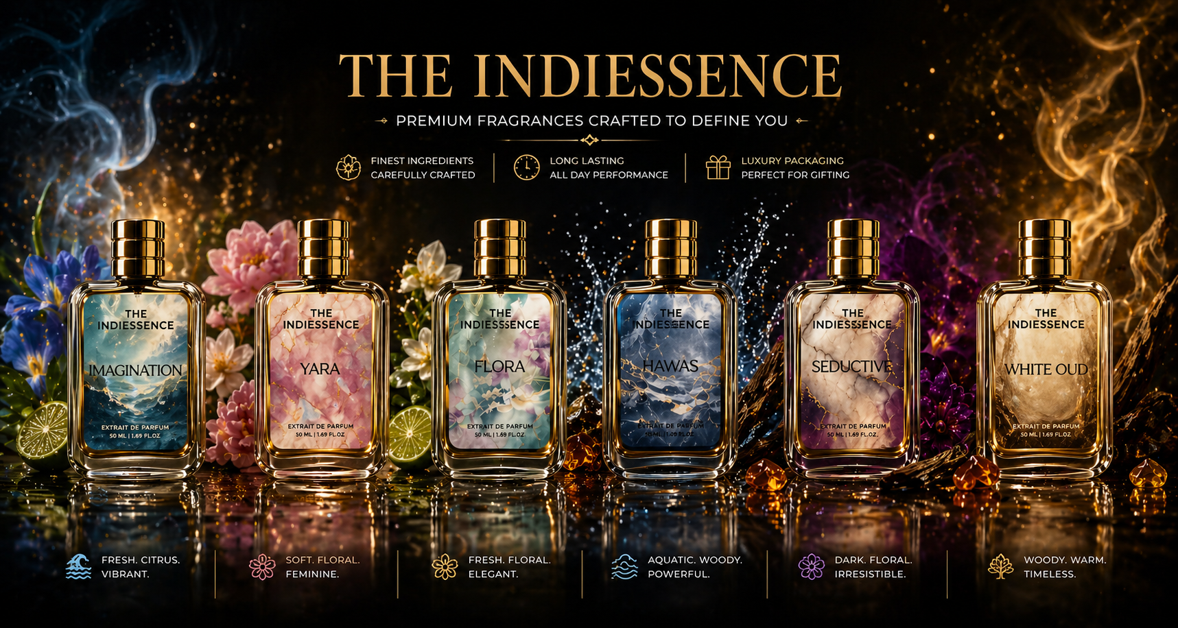 The Indiessence premium fragrance collection